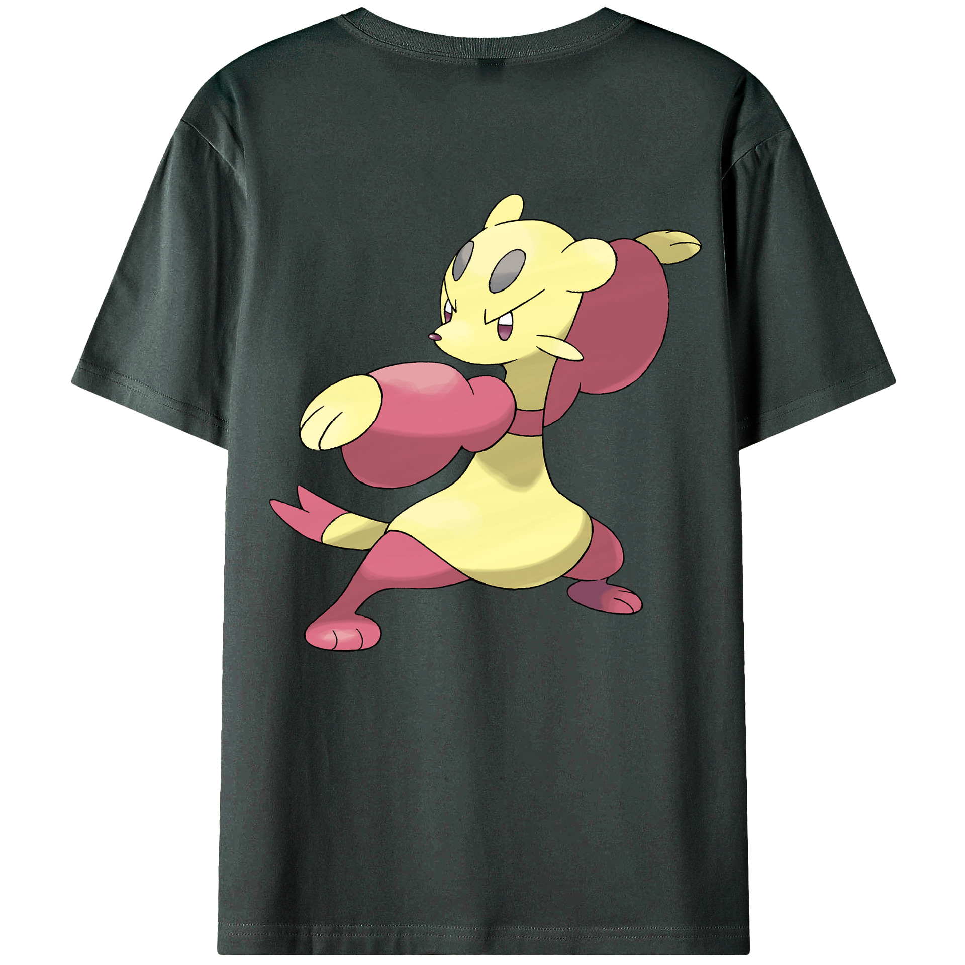 （画像用） ポケットモンスター Pokémon 綿100％ メンズ半袖Tシャツ（バックプリント） 通気性